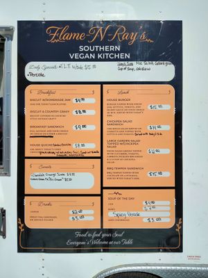 Looks as if they may update their menu from time to time. That makes it exciting. at Flame-N-Ray's in Eugene