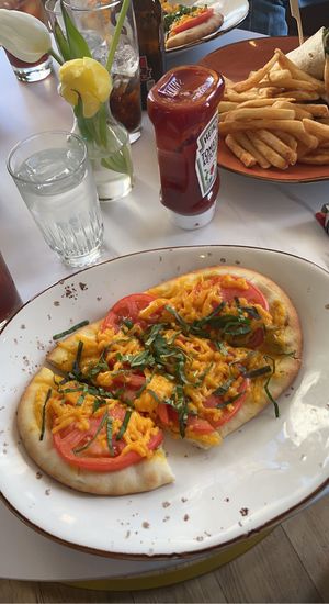 vegan flat bread   at Nosh in Concord