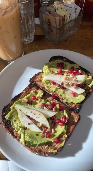 vegan avocado toast   at Nosh in Concord