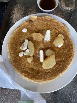 Apple 🍎 cinnamon pancakes  at The Green Table in Palm Harbor