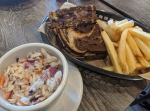 Oh my PATTY MELT!! Let's just take a moment to enjoy this! The slaw is off the chain and the sandwich is phenomenal! at The Green Table in Palm Harbor
