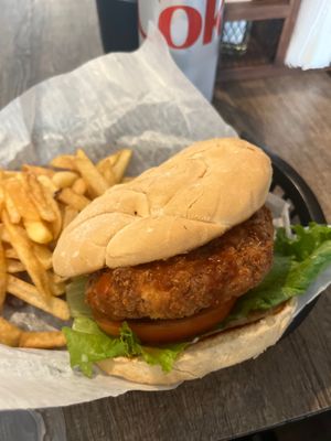 Vegan Buffalo chicken sandwich at The Green Table in Palm Harbor