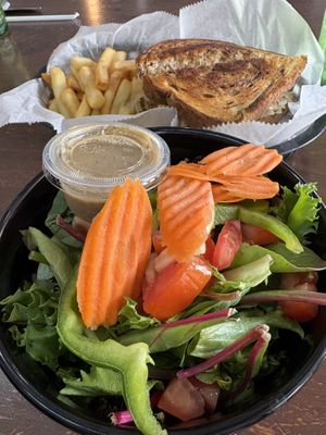 Small side salad, Reuben sandwichh  at The Green Table in Palm Harbor