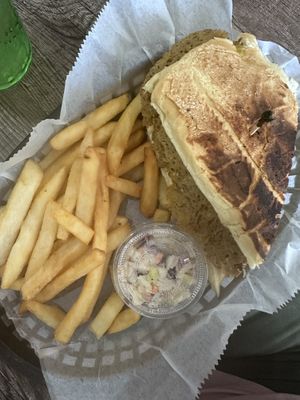 Cuban with fries  at The Green Table in Palm Harbor
