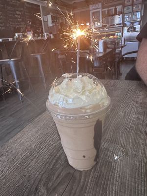 Birthday reeses shake.   at The Green Table in Palm Harbor