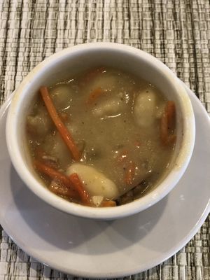 Vegan Gnocchi soup  at The Green Table in Palm Harbor