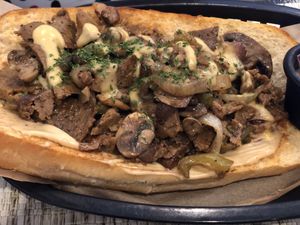 Philly Cheese sandwich  at The Green Table in Palm Harbor