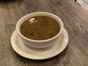 Moc Ham with 15 bean soup. So delicious   at The Green Table in Palm Harbor