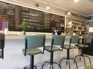 Menu board at The Green Table in Palm Harbor