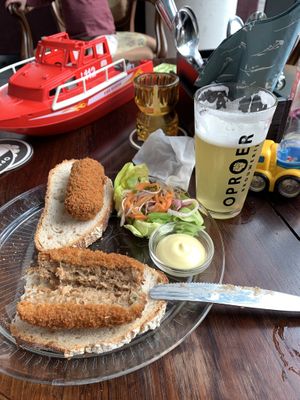 Oma Bobs kroketten  at Oproer Brouwerij Biercafé in Utrecht