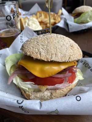 Burger   at Oproer Brouwerij Biercafé in Utrecht
