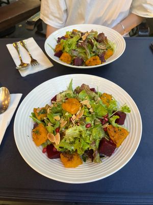 pumpkin salad  at Patio at Emquartier in Bangkok