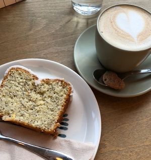 Zitrone Mohn Kuchen   at LUSH Cafe in Munich