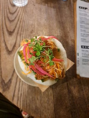 Tempeh bao at Bao Wow in Hanoi