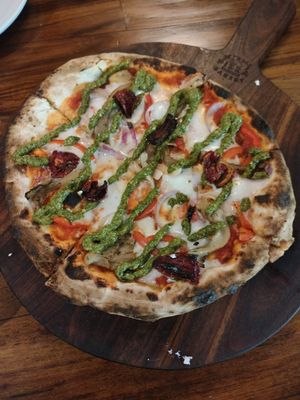 Vegan Sicilian pizza at The Pizza Bakery - Church St in Bangalore