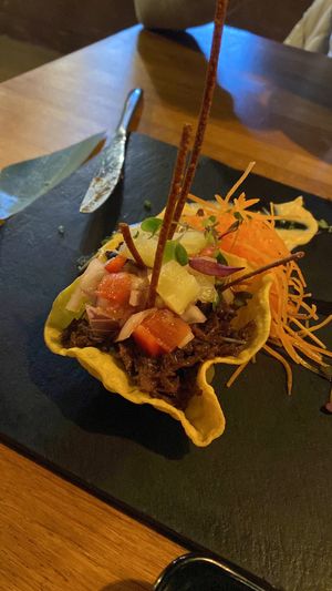 Tacos de jackfruit  at Yucca in St Andreu De Llavaneres