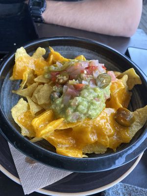 Nachos con queso vegano  at Yucca in St Andreu De Llavaneres