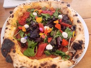 "vegan" pizza at Arte Bianca - Cucina Italiana in Sagres