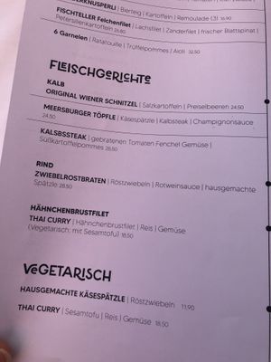 Speisekarte  at Seepromenade - Maybe closed in Meersburg