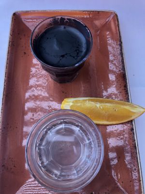 Aktivkohle Aloevera Shot mit Kokosnusswasser at Seepromenade - Maybe closed in Meersburg