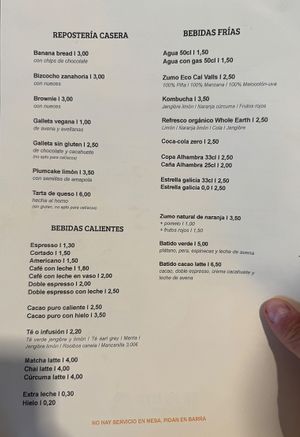 Menu 2/2  at SA PETITA DES CLAUSTRE in Menorca