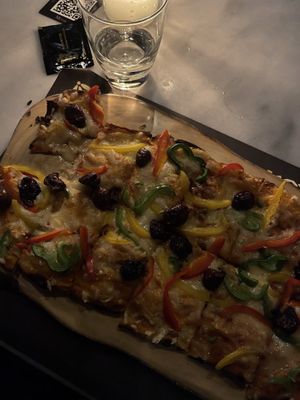 vegan pizza  at Koukos Rhodian Guesthouse in Rhodes