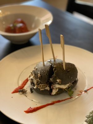 Burguer de tofu  at Oé Bistró in Leioa
