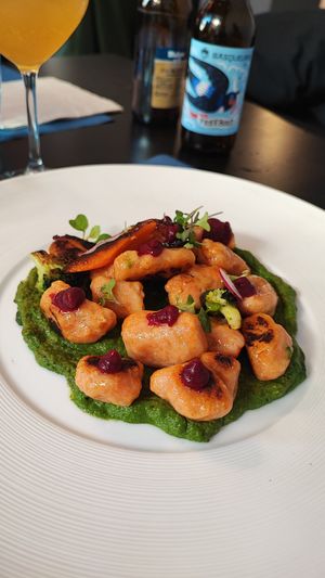 Gnocchi de calabaza at Oé Bistró in Leioa