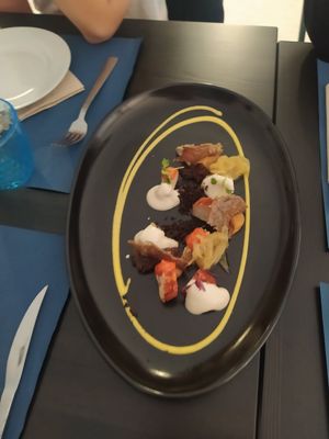 Tabla de quesos casero. Son bastante suaves, para mi gusto buenisimos. at Oé Bistró in Leioa