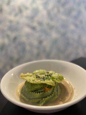 Pasta fresca rellena de boletus  at Oé Bistró in Leioa