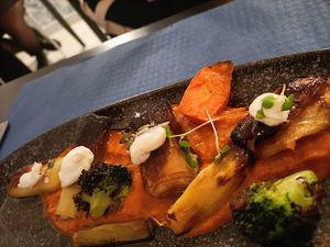 Puerro confitado at Oé Bistró in Leioa