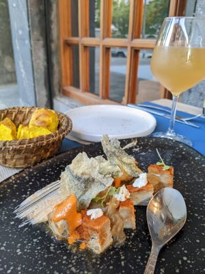 vegan cheese at Oé Bistró in Leioa