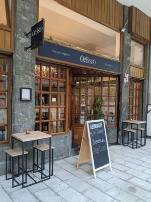 view from outside at Oé Bistró in Leioa