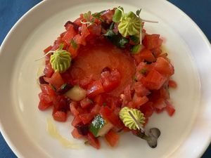 Tartar de tomate  at Oé Bistró in Leioa