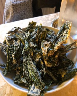 Chips di cavolo nero at Mulin Visconti Agriturismo in Castelleone