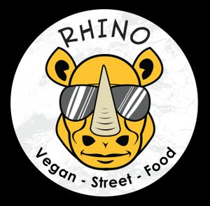 Rhino Logo at Rhino Vegan Beat in Mykonos