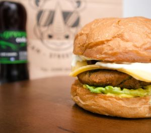 Cheese Burger! at Rhino Vegan Beat in Mykonos