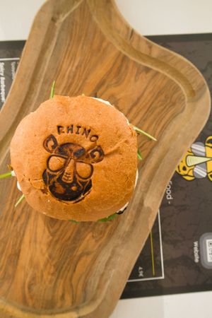Rhino Burgers!!! at Rhino Vegan Beat in Mykonos