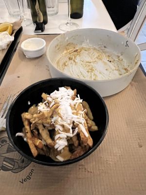 I ate it so fast by the time the photo got captured the food was gone   at Rhino Vegan Beat in Mykonos