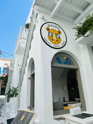  at Rhino Vegan Beat in Mykonos