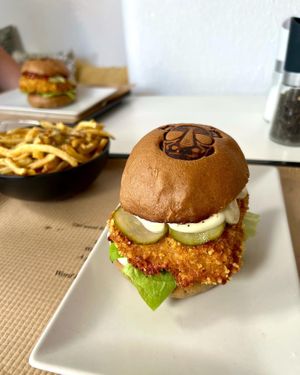 chick n crispy  at Rhino Vegan Beat in Mykonos