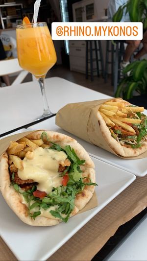   at Rhino Vegan Beat in Mykonos