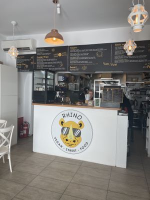 Inside the store   at Rhino Vegan Beat in Mykonos