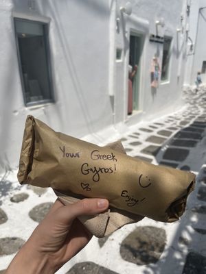 From the lovely staff  at Rhino Vegan Beat in Mykonos