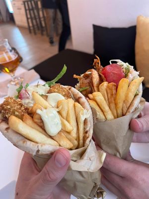 Gyros 😍😍  at Rhino Vegan Beat in Mykonos