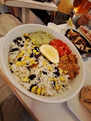 Salad bowl at Rhino Vegan Beat in Mykonos