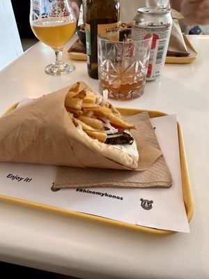   at Rhino Vegan Beat in Mykonos