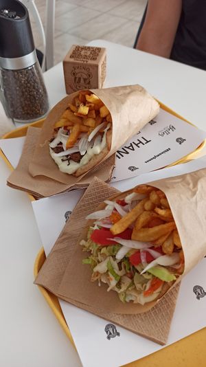 Gyros at Rhino Vegan Beat in Mykonos