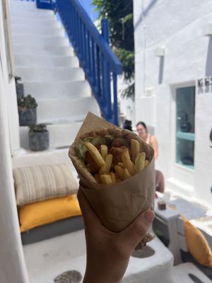 Gyros   at Rhino Vegan Beat in Mykonos