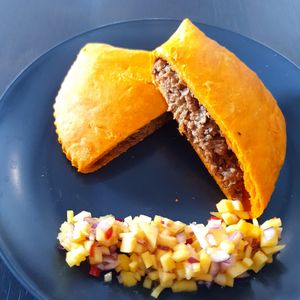 No beef patties and a salsa at Whagwanyard in Leicester